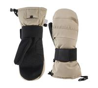 Moufles thermiques pour écran tactile - Avec protège-poignet, gants de neige doublés en polaire, gants d'hiver, vêtements de protection robustes, protection spéciale contre les intempéries |