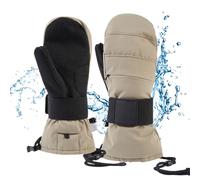 Moufles thermiques pour écran tactile avec protège-poignet - Gants d'hiver | Gants de neige doublés en polaire pour homme Protection contre le froid | Pour moto, ski, cyclisme en plein air