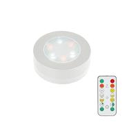 MOUJUCHI LED Cuisine sous Meuble, 1Pcs Eclairage LED Cuisine sous Fonctionnement à Piles avec Télécommandes pour pour Armoire, Escaliers, Placard, Cuisine