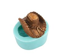 Moulage de moulage, petit chapeau de cowboy, moule en silicone, la moisissure crée un chapeau les bijoux de taille parfait
