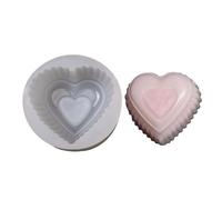 Moulage en silicone en forme de cœur pour la Saint-Valentin, non mortel, passe au lave-vaisselle pour chocolat, bonbons, gelée, bonbons