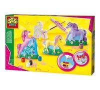 Moulage et peinture - 3 chevaux - a partir de 5 ans - Mixte - Plâtre et peinture inclus Multicolore G