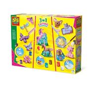 SES Creative - Moulage et peinture - 3 en 1 Multicolore G