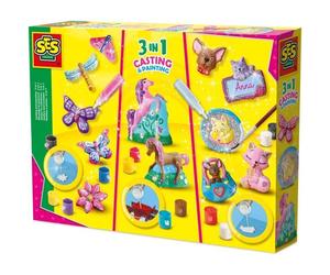 Moulage et peinture - 3 en 1 - SES Creative - Hobby Pink - 12 Couleurs - Activité Créative - 5+