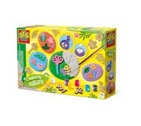SES Creative – Loisirs créatifs – Moulage et peinture en relief (thème botanique)