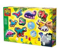 Moulage et peinture - SES CREATIVE - Dinos fantaisie - Dinosaures phosphorescents