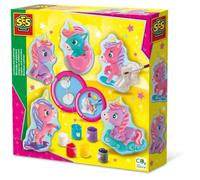 Moulage et peinture - SES CREATIVE - Hobby Pink - Bébé licornes - Activité DIY enfant - Idée cadeau fille - Age : 5+