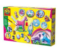 Moulage et peinture - SES CREATIVE - Hobby Pink - Cheveaux fantaisier - Mouler et peindre 12 - Age : 5+