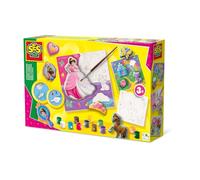 SES Creative – Moulage et peinture – Toiles pour peindre des princesses 3x – Loisirs créatifs