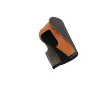 Moulage Interieur Housse Protection En Cuir Pour Pommeau Levier Vitesse Pour Jeep Pour Compass 2017-2020 Pour Renegade 2015-2021 Deco Voiture(Brown A)