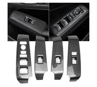 Moulage Intérieure 4 Pièces/ensemble Pour Civic 11e Pour Gen 2022 2023 Style Fiber Carbone Intérieur Porte Fenêtre Panneau Commutation Cadre Couverture Moulures