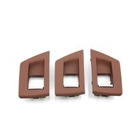 Moulage Intérieure Ensemble 3 Pièces Pour BMW Série 5 F10 F11 F18 520i 523i 525i 528i 535i 10-17 LHD RHD Garniture Porte Intérieure Lève-vitre Bouton Commutation Réglable(RHD Brown)