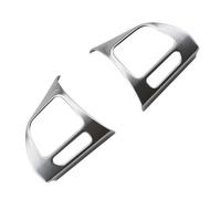 Moulage Intérieure Insert De Garniture Couverture Volant Chromé pour VW pour Golf 6 Mk6 pour Passat B7 CC pour EOS pour Tiguan pour Jetta pour Touran pour Sharan Couverture Acier (Size : A)