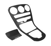 Moulage Intérieure Pour Benz Classe C W205 C180L C200 C300 2015-2018 Voiture Console Centrale Panneau Couverture Garniture ABS Fibre Carbone Autocollant Décoration(With clock hole)