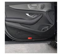 Moulage Intérieure Pour Benz Classe E W213 2016 - 2021 2022 2023 Tapis De Protection Anti-coup De Pied Pour Porte De Voiture Autocollant(16-22 Carbon)