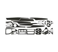 Moulage Intérieure pour BMW pour X1 E84 2010-2015 Ajoutez Une Touche D'élégance À L'intérieur Votre Voiture avec Un Autocollant Garniture À Motif Noir Fibre Carbone 3D Voiture Interieur Garniture