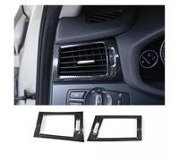 Moulage Intérieure pour BMW pour X3 F25 2011-2017 Panneau Commande Central Voiture Fiber Carbone Autocollant Garniture Porte Volant Couverture Décoration Intérieure Voiture Interieur Garniture(Q)