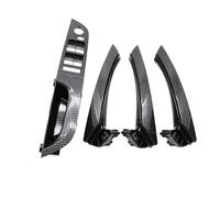 Moulage Intérieure Pour BMW Série 3 E90 E91 316 318 320 325 328 04-12 LHD Conducteur Gauche Fibre Carbone Poignée Porte Intérieure Panneau D'accoudoir Ensemble Complet(35.5 Low-end set)