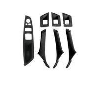 Moulage Intérieure Pour BMW Série 5 F10 F11 2010-2017 Voiture Intérieur Porte Poignée Panneau Tirer Revêtement D'habillage Fenêtre Interrupteur Panneau Poignée Ensemble(LHD Black)