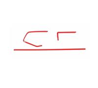 Moulage Intérieure Pour Civic 10e Pour Gen 2016-18 19 20 2021 Conduite À Droite Console Centrale Tableau Bord Cadre Bande Couverture Garniture Intérieur Autocollants ABS(Rouge)