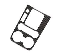 Moulage Intérieure Pour VW Pour Touareg 11-18 Fibre Carbone Intérieur Contrôle Central Panneau Changement Vitesse Porte-gobelet D'eau Couverture Cadre Garniture(B)