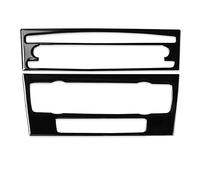 Moulage Intérieure Voiture Panneau Commande Climatiseur CD, Couvercle Plastique Pour Intérieur Voiture, Noir Piano, Pour Bmw Série 3 2005 - 2012 E90 E92 (Couleur : D non-navigation)