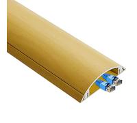 Moulage métallique pour Plancher, câble de Course à câble imperméable Rigide/Fils Hider Cover avec Grain de Bois, kit de Gestion des organismes de Cordon Self Adhesive D
