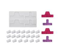 Moulage permanent en élastomère vert pour matériel d'écriture, pinces et accessoires de bijoux, entreprises, planificateur traditionnel, moulage supplémentaire