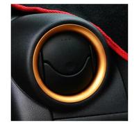 Moulages intérieurs 1 Anneau Décoratif Pour Grille D'aération De Voiture Accessoire Pour Nissan Pour Micra Pour March 2011-2017 Voiture Garniture(Gold)