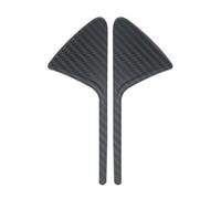 Moulages intérieurs 1 Paire De Coques Protection En Fibre Carbone ABS Pour Caméra Latérale Pour Tesla Pour Model 3 Y X S Accessoires De Voiture 2017-2022 Décorative Couvercle Trim(Matte pattern)