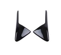 Moulages intérieurs 1 Paire De Coques Protection En Fibre Carbone ABS Pour Caméra Latérale Pour Tesla Pour Model 3 Y X S Accessoires De Voiture 2017-2022 Décorative Couvercle Trim(Bright Black)