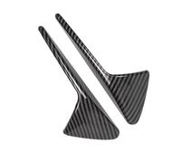 Moulages intérieurs 1 Paire De Coques Protection En Fibre Carbone ABS Pour Caméra Latérale Pour Tesla Pour Model 3 Y X S Accessoires De Voiture 2017-2022 Décorative Couvercle Trim(Bright pattern)