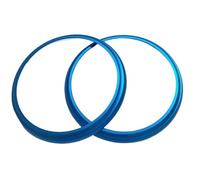 Moulages intérieurs Anneau Sortie D'air Voiture Couvercle Climatisation Décoration Ventilation Garniture Autocollants Pour Subaru Pour BRZ Pour Toyota 86 GT86 Accessoires Auto(Bleu)