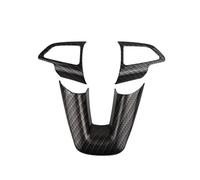 Moulages intérieurs Auto Compatible Avec Ford Pour Focus 3 Pour MK3 2015 2016 2017 2018 Autocollant Panneau Changement Vitesse LHD Couvercle Décoratif Porte-gobelet D'eau(R steering wheel cover)