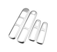 Moulages intérieurs Auto Compatible Avec Peugeot 3008 2013 2014 2015 2016 4 Pièces Couvercle Panneau Lève-vitre Voiture Garniture Décoration Autocollant Accessoires Intérieurs(Matte silver)