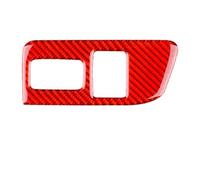 Moulages IntéRieurs Autocollant de bouton de coffre de voiture en fibre de carbone souple, adapté à Subaru BRZ Toyota 86 2012 2013 2014 2015 2016 2017 2018 2019 2020 LHD RHD(LHD Red)