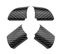 Moulages intérieurs Autocollant De Garniture Panneau Volant ABS Pour Ford Pour Focus 2 MK2 2005-2011 Moulures Intérieures Style Automobile Autocollants De Voiture Voiture Intérieur(4PCS Carbon Look)