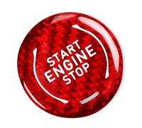 Moulages intérieurs Autocollant Décoratif Pour Bouton De Démarrage Et D'arrêt Du Moteur Voiture Pour Chevy Pour Corvette C8 Pour GMC Pour Sierra Pour Yukon XL Décorative Couvercle Trim(Rouge)