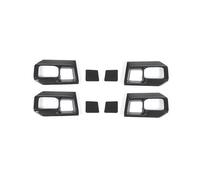 Moulages intérieurs Autocollants Décoratifs Pour Poignée De Porte Intérieure De Voiture Pour Dodge Pour RAM 1500 2011-2017 voiture accessoires interieur(Look de carbone)