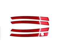 Moulages intérieurs Autocollants Voiture En Fibre Carbone Rouge Pour Mercedes Pour Benz Classe C W204 2007-2010 Décoration Intérieure Protection Voiture Intérieur(Type 21)