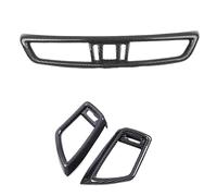 Moulages intérieurs Cache De Sortie D'air De Climatisation Pour Tableau De Bord Pour Nissan Pour Qashqai J11, Pour X-Trail Et Pour X-Trail T32 2014-2020(3PCS Carbon fiber)
