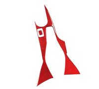 Moulages intérieurs Cache Décoratif Pour Porte-gobelet De Levier De Vitesse Central Pour Chevrolet Pour Camaro 2017-2022(Red carbon fiber,Left-hand drive)