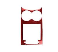 Moulages intérieurs Cache-porte-gobelets De Console Centrale Autocollants Intérieurs Pour Porsche Pour Macan 2014-2021(Red)