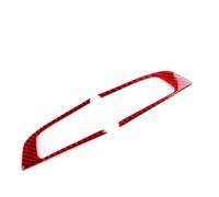 Moulages intérieurs Compatible Avec Alfa Pour Romeo Pour Giulia 2016 2017 2018 2019 Pour Stelvio 2017 2018 2019 Cadre Bouton Volant Voiture Garniture(Red)