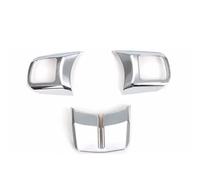 Moulages intérieurs Compatible Avec Jeep Pour Grand Pour Cherokee 2011 2012 2013 3PCS Garniture Décorative Couvre-Volant Décoration Intérieure Voiture(Silver)