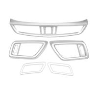 Moulages Intérieurs Couvercle Sortie Ventilation Climatisation Pour Console Avant, Pour Qashqai J11 Pour X-trail T32 2014 2015 2016 2017 2018 LHD Voiture Interieur (Couleur : Argent)
