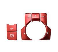 Moulages intérieurs Couvercles Bouton Stationnement Automatique En Frein Stationnement Électronique CX-5 Pour Mazda 3 Pour AXELA Pour MAZDA 6 Pour ATENZA CX-3 CX-4 Décorative Couvercle Trim(Rouge)