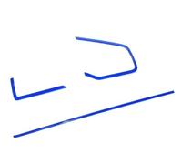 Moulages intérieurs Garniture De Cadre De Tableau Bord Central Console Intérieure De Voiture Bleue Pour Civic 10e Génération 2016 2017 2018 2019 2020 2021 LHD RHD Voiture Intérieur(LHD)