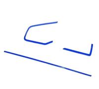 Moulages intérieurs Garniture De Cadre Tableau Bord Central Console Intérieure Voiture Bleue Pour Civic 10e Génération 2016 2017 2018 2019 2020 2021 LHD RHD Voiture Interieur Decoration(RHD)