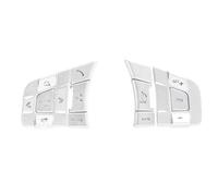 Moulages intérieurs Garniture De Volant Voiture Pour Jaguar Pour XE XF Pour F-PACE Pour E-PACE Pour F-TYPE Bouton Volant Voiture En Alliage D'aluminium Paillettes Voiture Intérieur(Style B-Silver)